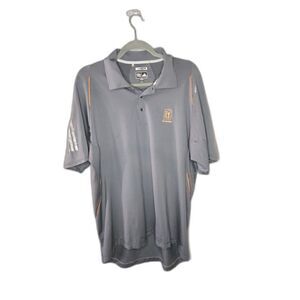 Adidas Men's Gray Climacool TPC Scottsdale Short Sleeve Polo Size large